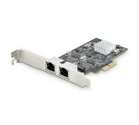 StarTech.com 2-Port 2.5Gbps NBASE-T PCIe Network Card, Intel I225-V, Dual-Port Computer Network Card, Multi-Gigabit NIC, PCI Express Server LAN Card, Desktop Ethernet Interface - Adaptateur...