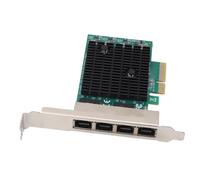 Carte Réseau PCIe Gigabit, Câble en Cuivre 4 Ports 2,5 G, Adaptateur Ethernet PCI Express, Transmission Haute Vitesse, Conception Multi-Ports, Large compatibilité, Installation