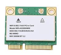 Carte Réseau sans Fil, AX210HMW 2.4G/574Mbps, 5G/2400Mbps WIFI BT5.2 Carte Réseau pour Ordinateur Portable, avec Interface Mini PCIE, pour Ordinateurs Portables, Petits Ordinateurs Centraux, Machines