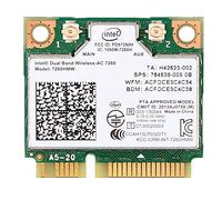 Carte réseau sans fil - Intel Network Wireless-AC 7260 - Carte Mini-PCI-Express Dual Band WIFi AC 867 Mbps + Bluetooth 4.0