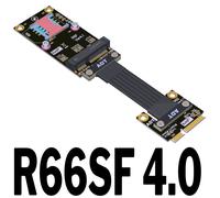 Carte réseau sans fil Mini-PCIe vers MINI PCIe,câble d'extension de ruban,rallonge de carte mère Gen4 - Type R66SF 4.0-50cm