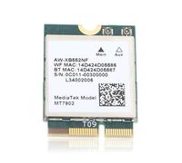 Carte Réseau sans Fil MT7902 WiFi 6E, M.2 2400 Mbps 2,4 GHz 5 GHz 6 GHz Carte Réseau WiFi Tri-Bande avec Adaptateur Réseau Bluetooth 5.2 pour 10 11 pour Linux