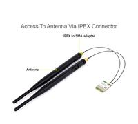 Carte réseau sans fil RTL8822CE double bande 2,4 G/5 G M.2 A/E Key WiFi Bluetooth 5.0 Prise en charge des ordinateurs portables Win10/11 Linux