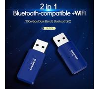 Carte réseau sans fil USB 802.11AC, 1300Mbps, adaptateur de récepteur, Bluetooth, antenne 5ghz, BT4.2