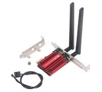 Carte réseau sans Fil WiFi6 1800 Mbps Double Bande de Bureau Gigabit PCIe Card réseau Bluetooth5 2 Adaptateur pour 10 11 Alliage D'ALUMINUM