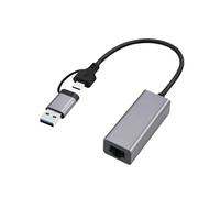 Gembird Adaptateur USB 3.1 / USB‑C vers RJ45 LAN Gigabit 15 cm
