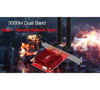 Carte réseau wi-fi 6 In-tel AX200, BT 5.1, 2974 mb/s, 3000 mb/s, adaptateur réseau sans fil pour ordinateur de bureau, PCIe lan (AX200NGW 802.11ax) Nipseyteko