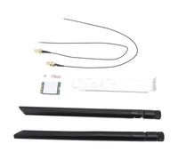 Carte Réseau Wi-FI 8265NGW AC M.2, Adaptateur Wi-FI 1 200 Mbps avec Bluetooth 4.2, Double Bande 2,4 GHz (300 Mbps) et 5 GHz (867 Mbps). (Support d'antennes externes)