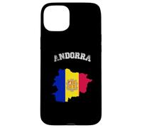 Carte rétro Andorre Drapeau d'Andorre Vieilli Coque pour iPhone 15 Plus