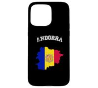 Carte rétro Andorre Drapeau d'Andorre Vieilli Coque pour iPhone 15 Pro Max