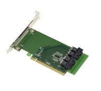 Carte Riser PCIe 16x pour 4 SSD U.2 NVMe ou 4 ports 4X avec fiches SFF8643