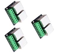 Carte RJ45 blindée avec double port femelle 8 broches Espacement de pas de 3,5 mm pour terminal de câblage réseau Ethernet