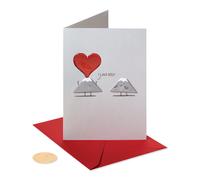 Carte romantique en papyrus Je pourrais exploser