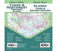 Carte routière - Alaska, Yukon, Territoires du Nord-Ouest | GM Johnson