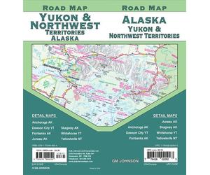 Carte routière - Alaska, Yukon, Territoires du Nord-Ouest | GM Johnson