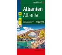 Carte routière - Albanie au 1/150 000 (impression recto-verso) | Freytag & Berndt