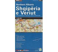 Carte routière - Albanie Nord, n° 322 | Vektor