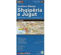 Carte routière - Albanie Sud, n° 324 | Vektor