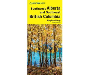 Carte routière - Alberta Sud-Ouest & Colombie Britannique Sud-Est | Gem Trek