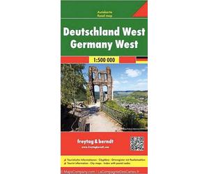 Carte routière - Allemagne Ouest | Freytag & Berndt