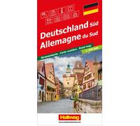 Carte routière - Allemagne Sud | Hallwag