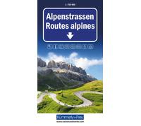Carte routière - Alpes - Routes alpines | Kümmerly & Frey