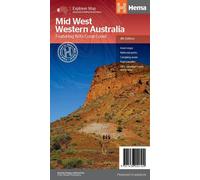 Carte routière - Australie-Occidentale : Mid West | Hema Maps