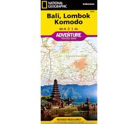 National Geographic – Carte – Bali, Lombok et Komodo – Échelle 1/155.000
