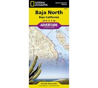 Carte routière - Basse Californie Nord (Mexique) | National Geographic