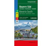 Carte routière - Bavière Sud (Allemagne) | Freytag & Berndt