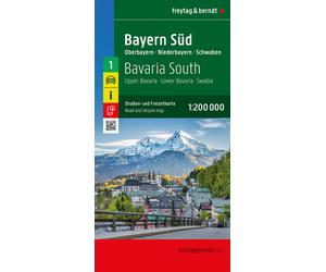 Carte routière - Bavière Sud (Allemagne) | Freytag & Berndt