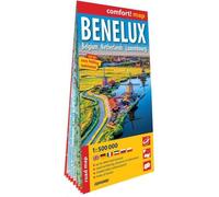Carte routière Benelux Belgique Pays-Bas Luxembourg 1:500 000 (laminat) 2025