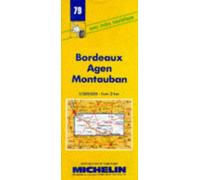 Carte routière : Bordeaux - Agen - Montauban, 79, 1/200000
