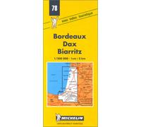 Carte routière : Bordeaux - Dax - Biarritz, 78, 1/200000