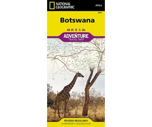 Carte routière - Botswana | National Geographic