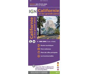 Carte routière - Californie & Grands parcs | IGN