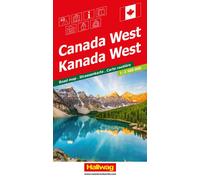 Carte routière - Canada Ouest | Hallwag