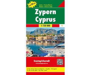 Carte routière - Chypre | Freytag & Berndt