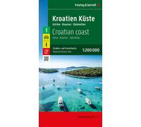 Carte routière - Côte Croate : Istrie-Dalmatie-Kvarner| Freytag & Berndt