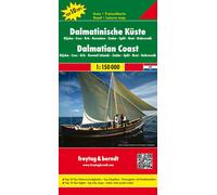 Carte routière - Côte Dalmate (Croatie) : Cres, Zadar, Split, Kornati, Dubrovnik | Freytag & Berndt