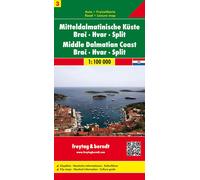 Carte routière - Côte de Dalmatie Centrale n° 3 (Brac, Hvar, Split) | Freytag & Berndt