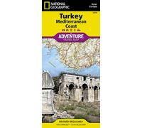 Carte routière - Côte méditerranéenne de la Turquie | National Geographic