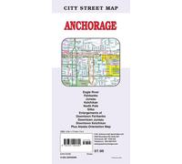 Carte routière d'Anchorage, Alaska | GM Johnson
