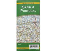Carte routière de l’Espagne et du Portugal | GM Johnson