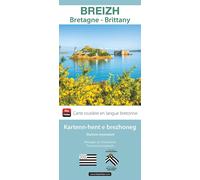 Carte routière de la Bretagne / Breizh, en breton | Blay Foldex
