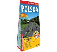 Carte routière de la Pologne laminée 1:1 000 000