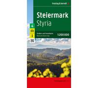 Carte routière de l'Autriche n° 4 - Styrie | Freytag & Berndt - 1/200 000