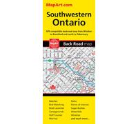 Carte routière du sud-ouest de l'Ontario | MapArt
