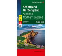 Carte routière - Ecosse & Angleterre du Nord | Freytag & Berndt