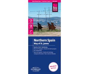 Carte routière - Espagne Nord : Chemin de St Jacques de Compostelle | Reise Know How